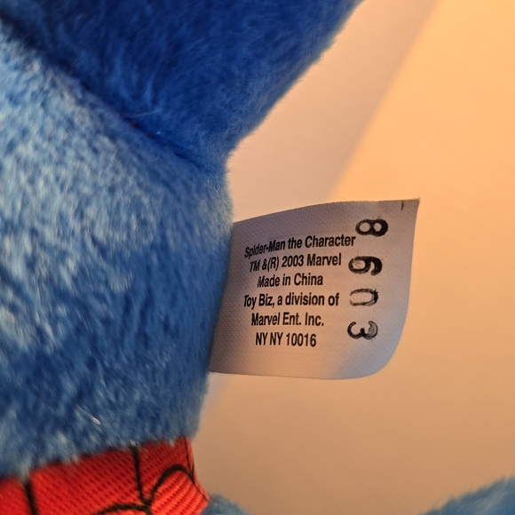 Marvel Spiderman Hanging Soft Plush 13" Toy Biz 2003 - Picture 5 of 5